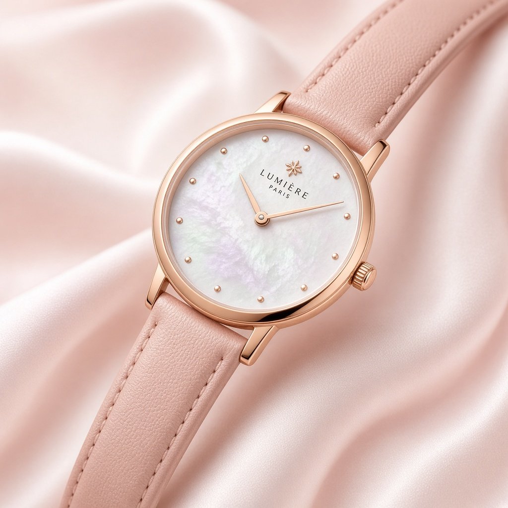 Lumière Rose — Rose gold women's dress watch
