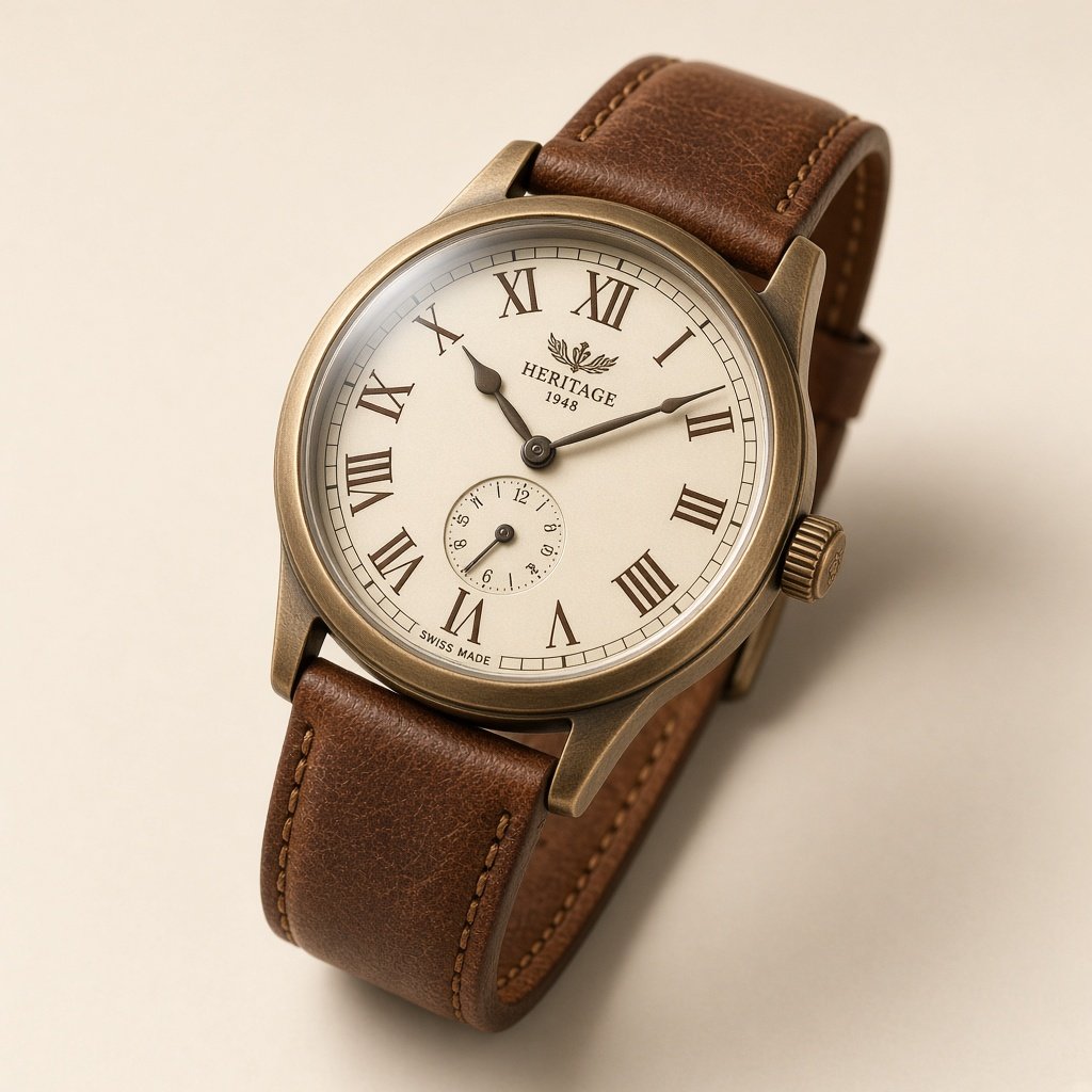 Heritage 1948 — Vintage bronze dress watch