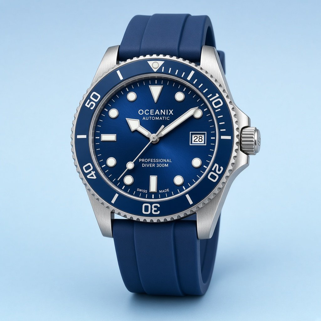 AquaMaster Diver — Blue professional dive watch